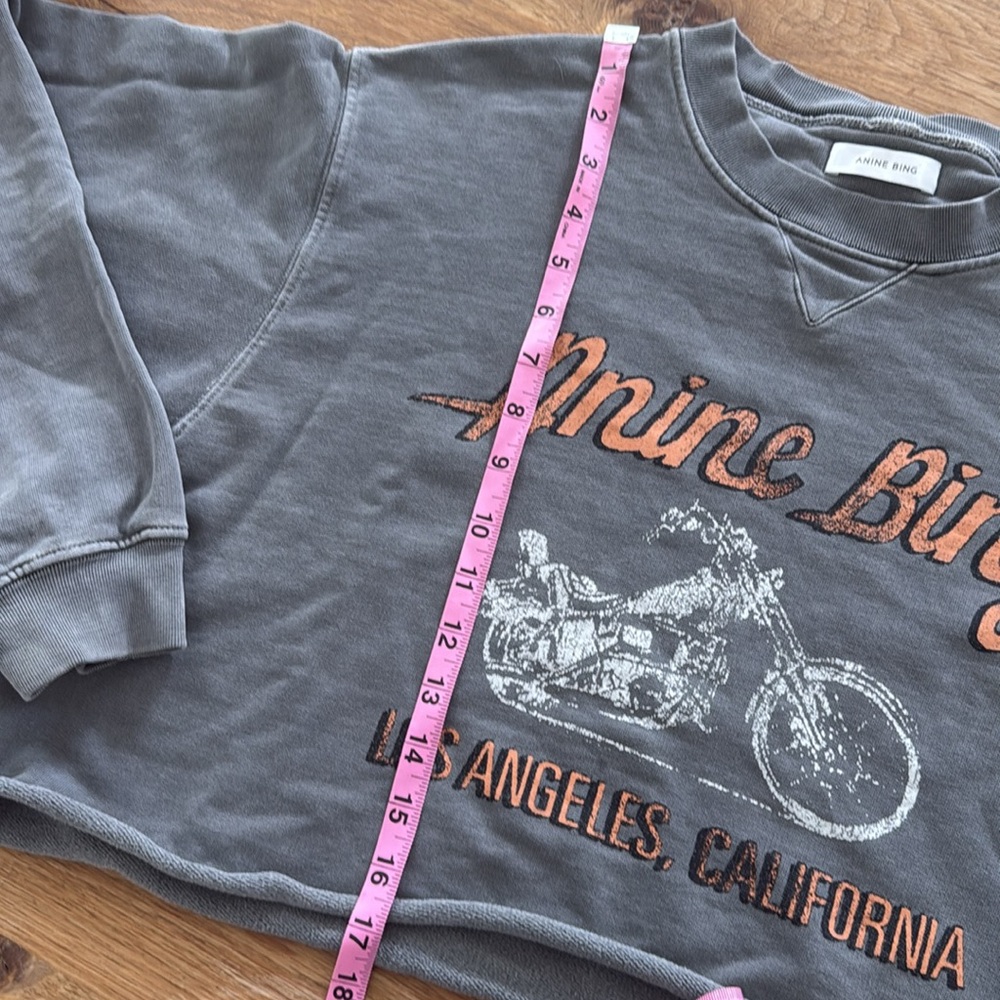 Anine Bing Ramona Sweatshirt - CROPPED - Picture 3 of 5